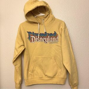 Disney Parks Disneyland Resort Disney Yellow Retro Hoodie rainbow logo S
